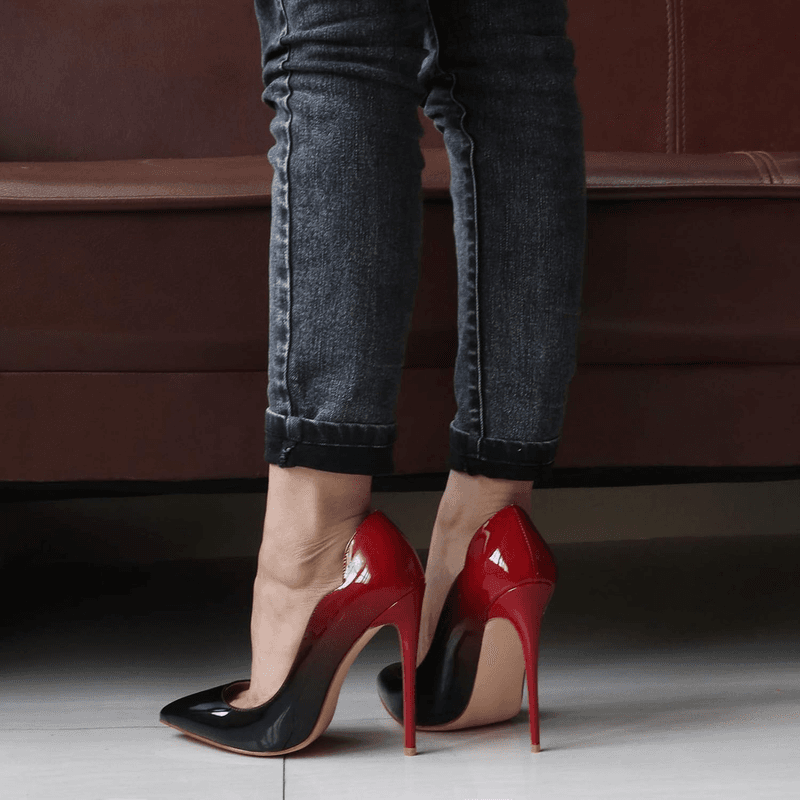 Women'S Sexy Pointed Toe High Heels,4.72 Inch/12Cm Patent Leather Pumps,Wedding - Thumbnail 5