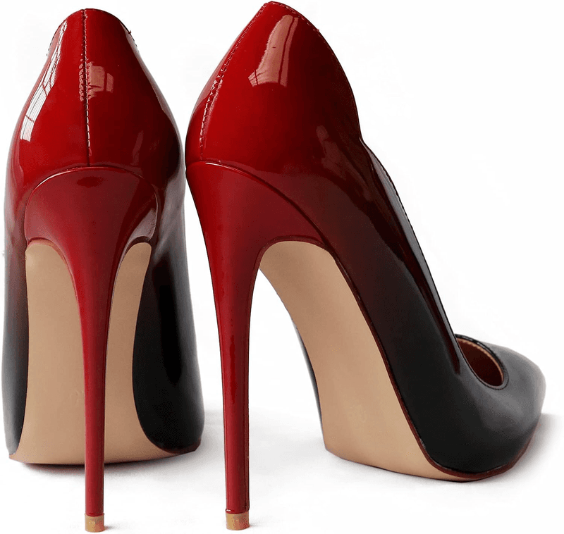 Women'S Sexy Pointed Toe High Heels,4.72 Inch/12Cm Patent Leather Pumps,Wedding - Thumbnail 3