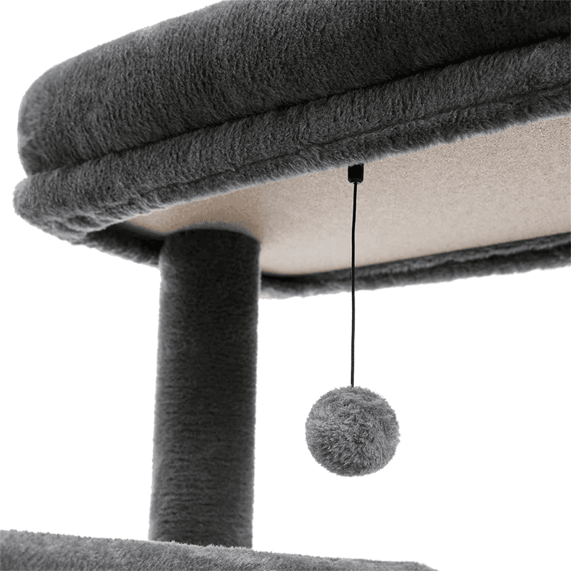 56" Cat Tree for Indoor Cats Cat Condos for Adult Cats with Padded Plush Perch a - Thumbnail 5