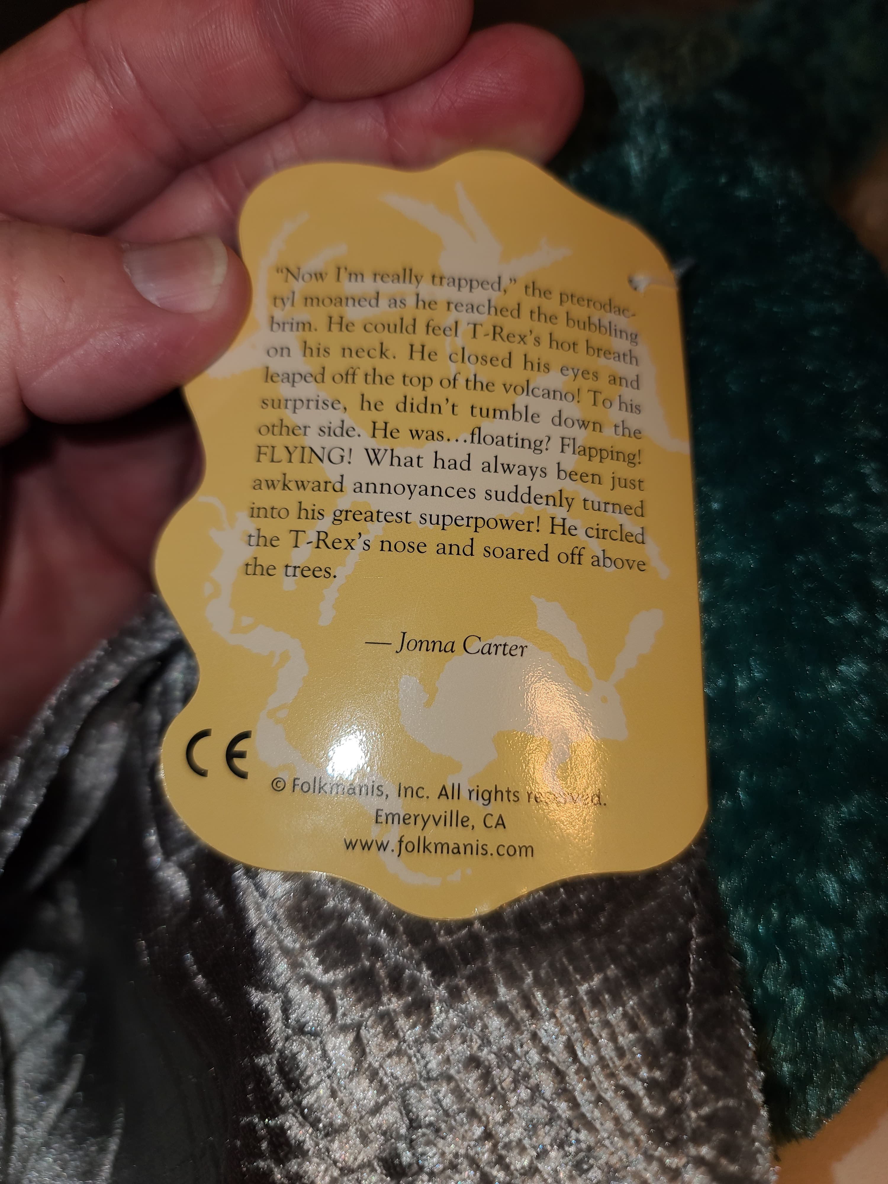 Folkmanis Pterodactyl Dinosaur Puppet #3229 NWT - Thumbnail 4