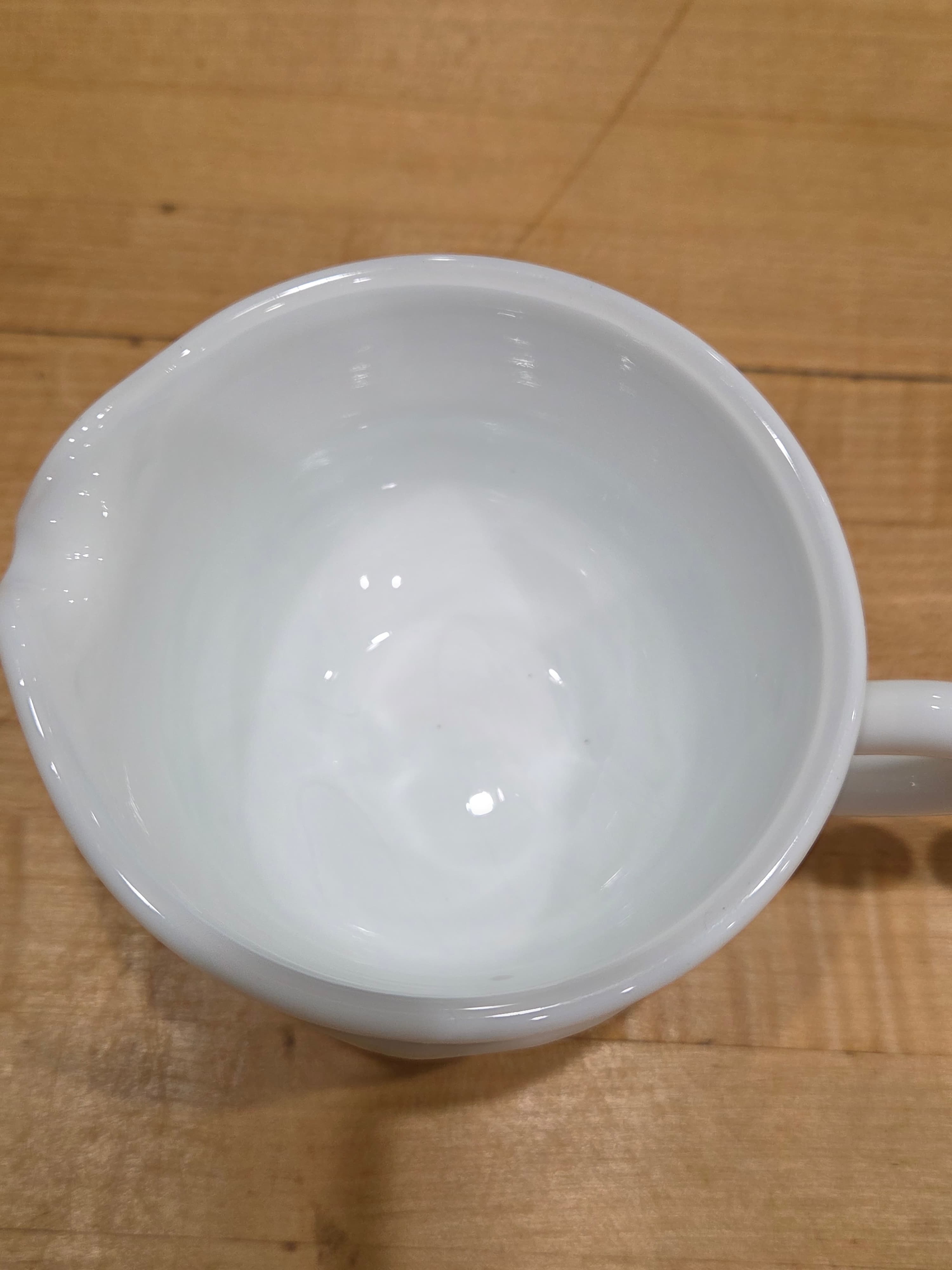 Vintage Indiana Glass Kings Crown White Milk Glass Creamer and Sugar Set - Thumbnail 6