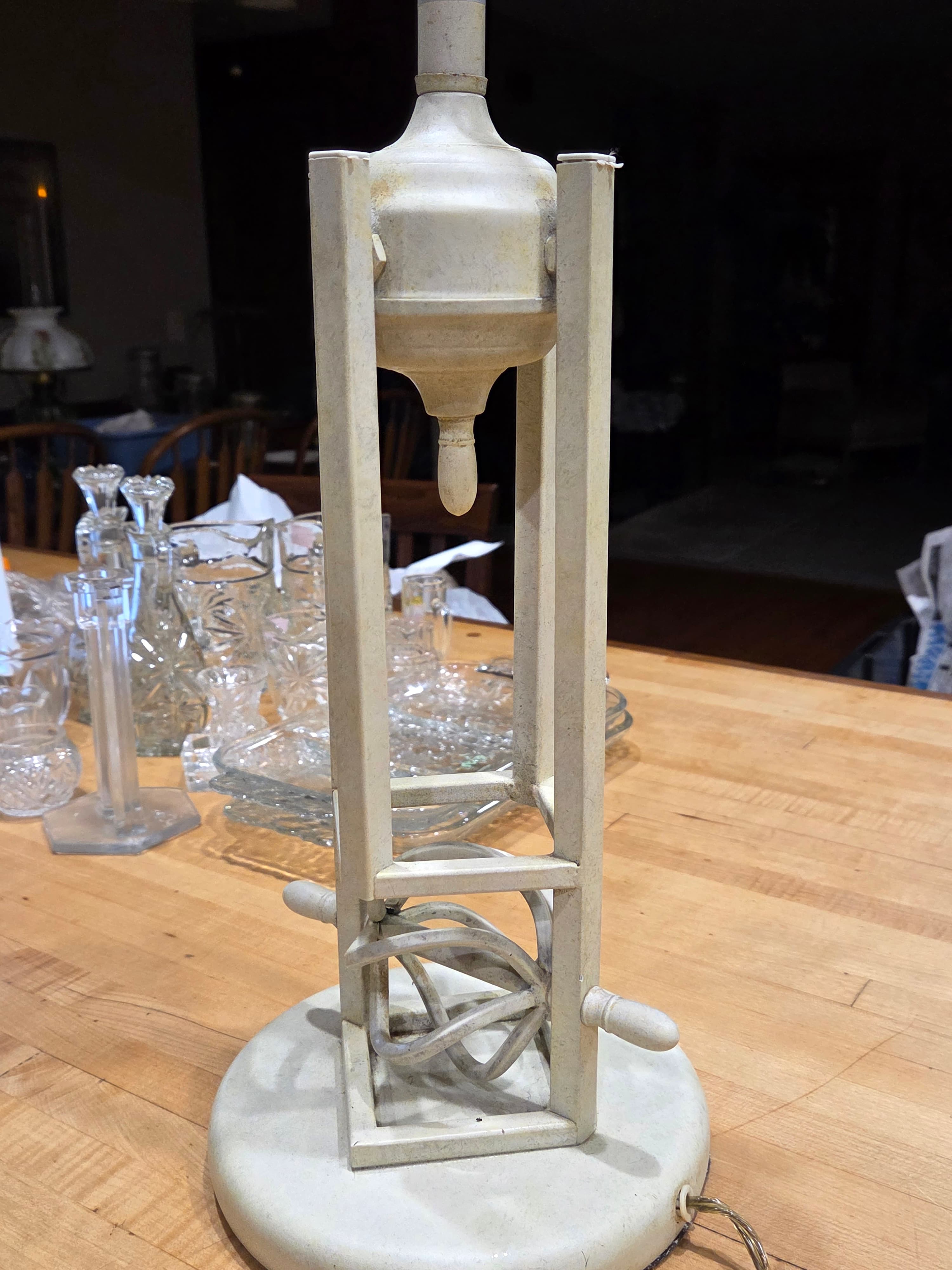 Vintage Industrial Steampunk Armillary Sphere Desk Lamp Science Lab Style - Thumbnail 2
