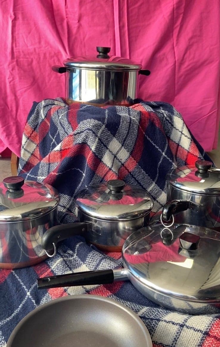 11 piece pre 1968 cookware hardly used revere ware