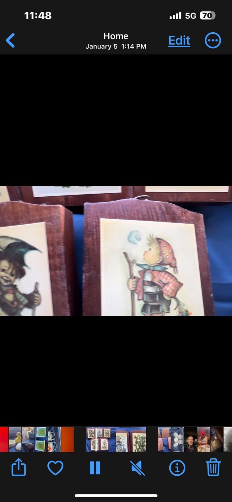 Antique wooden Hummel prints - Thumbnail 8