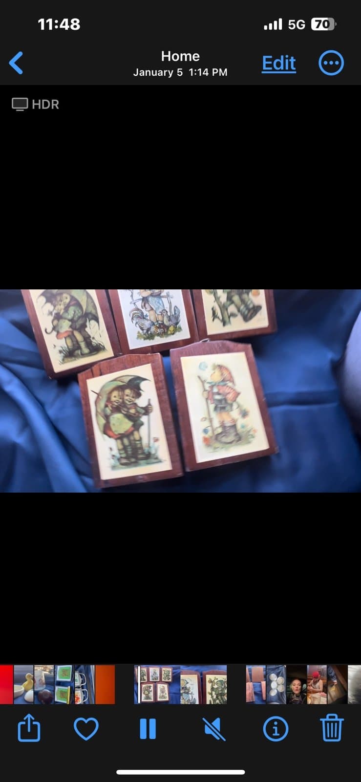 Antique wooden Hummel prints - Thumbnail 9