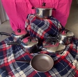 11 piece pre 1968 cookware hardly used revere ware - Thumbnail 6