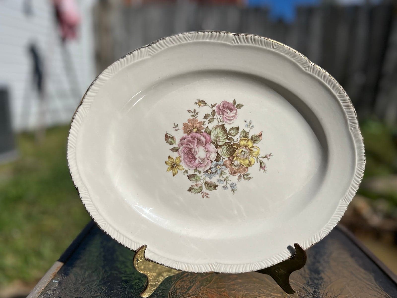 Vintage HOMER LAUGHLIN Serving Platter - Thumbnail 4