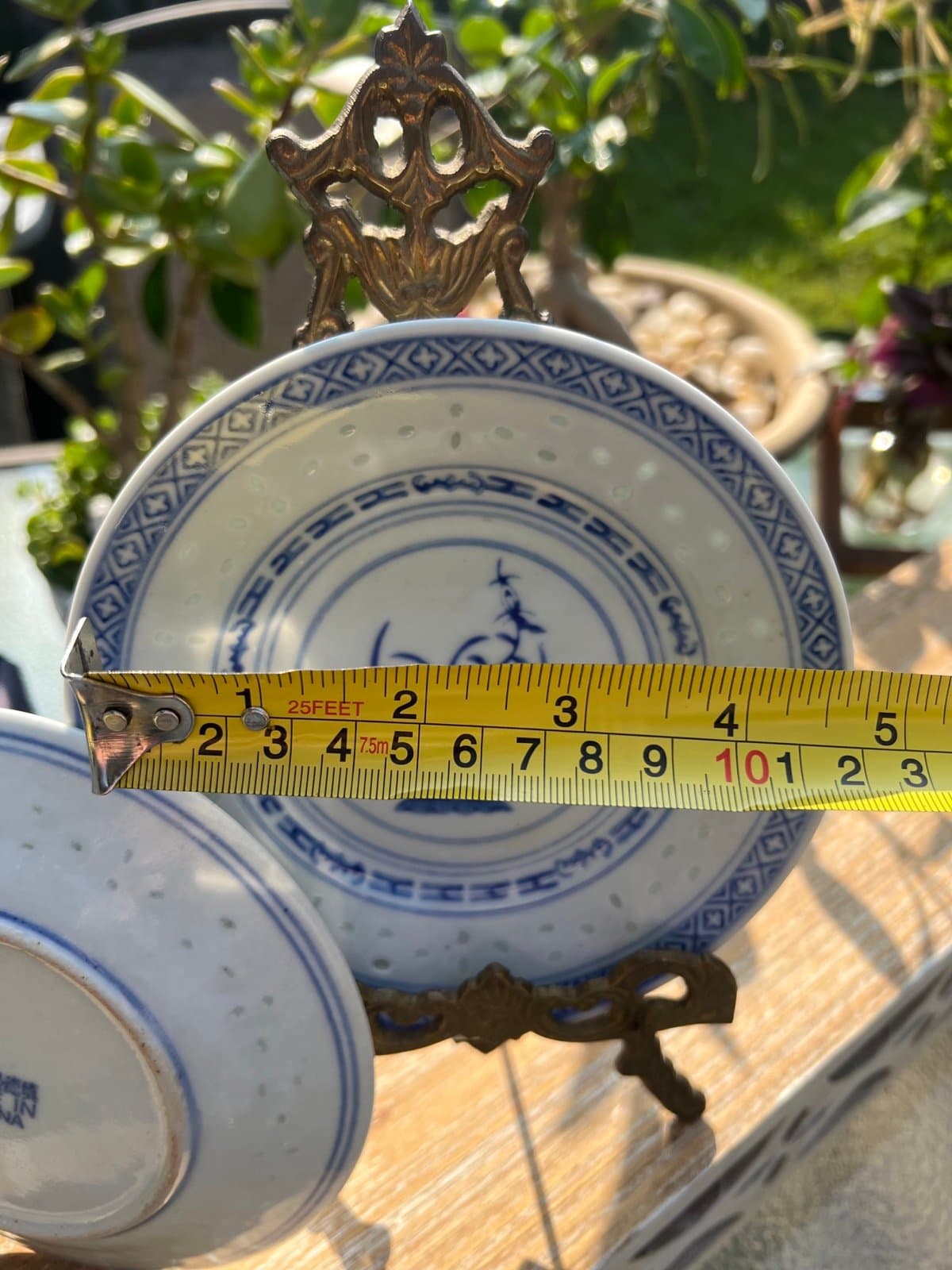 Pair of Chinese decorative plates - Thumbnail 4