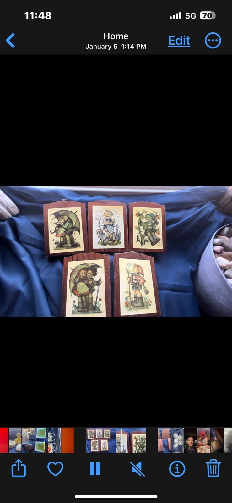 Antique wooden Hummel prints - Thumbnail 4