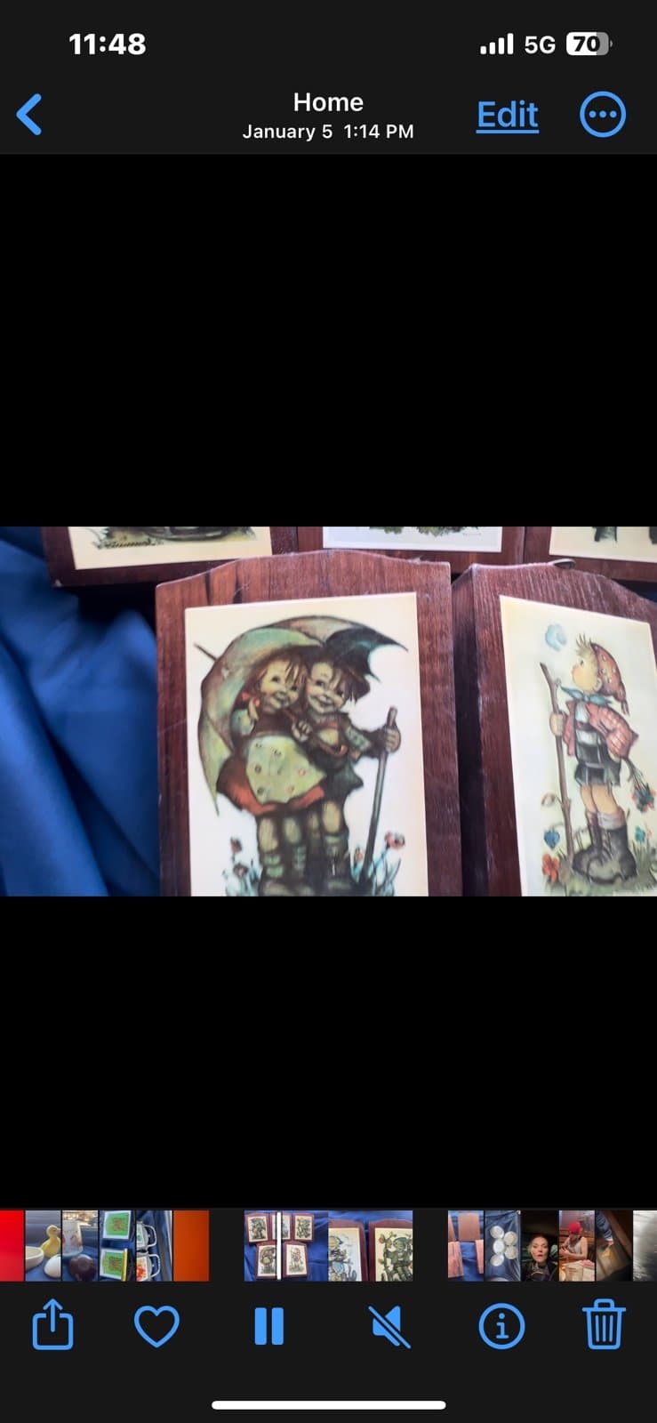 Antique wooden Hummel prints - Thumbnail 7