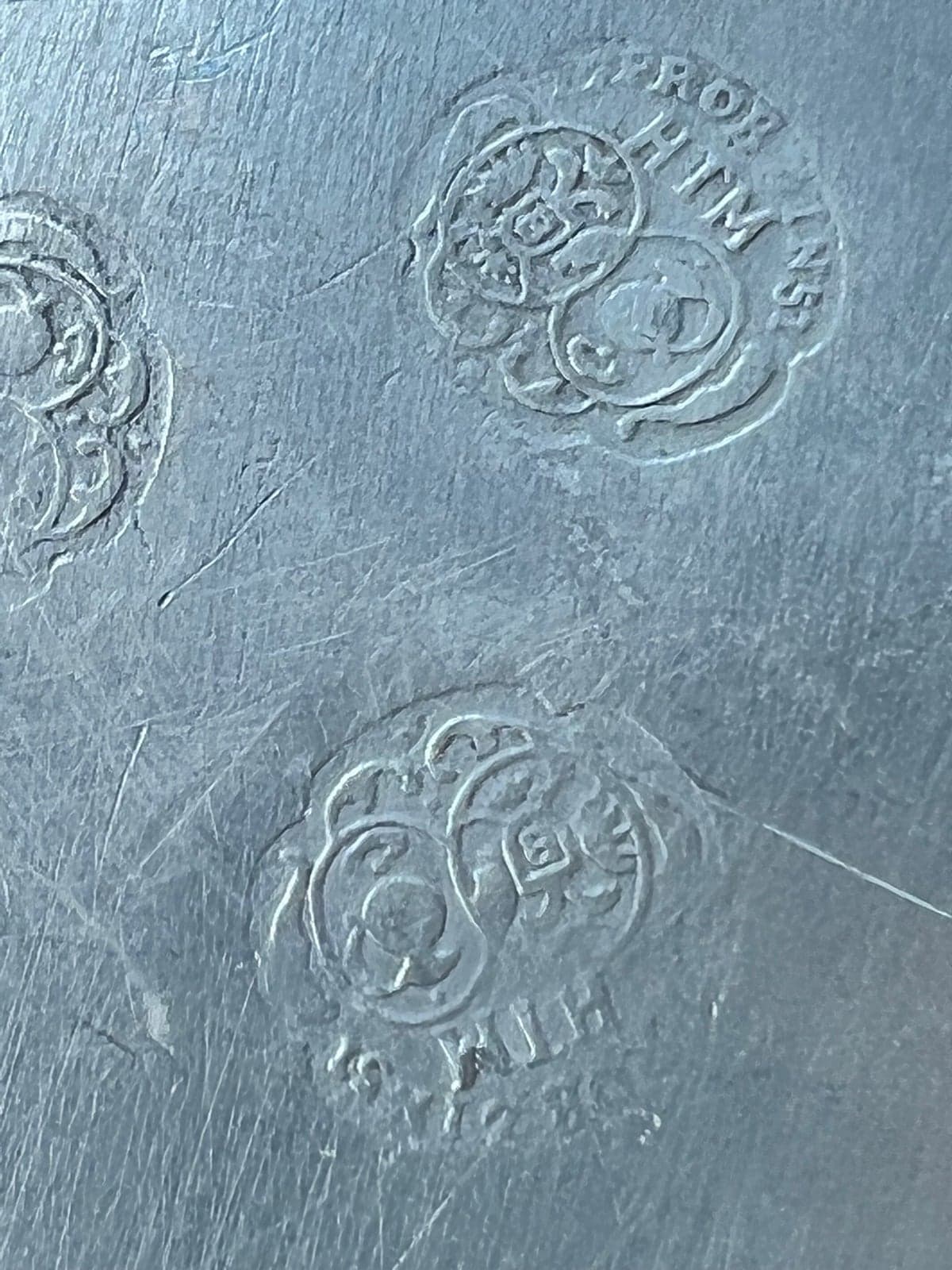 Two antique pewter German dishes - Thumbnail 5