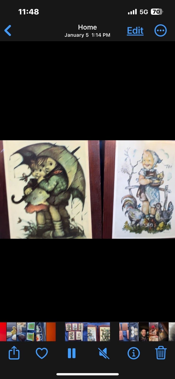 Antique wooden Hummel prints - Thumbnail 6
