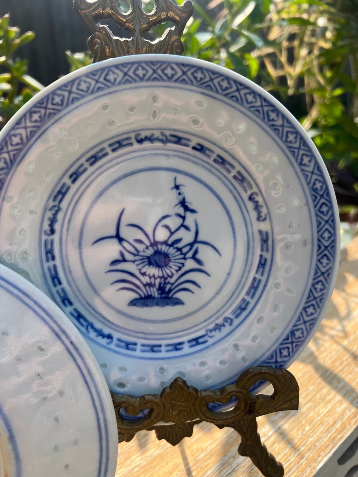 Pair of Chinese decorative plates - Thumbnail 2