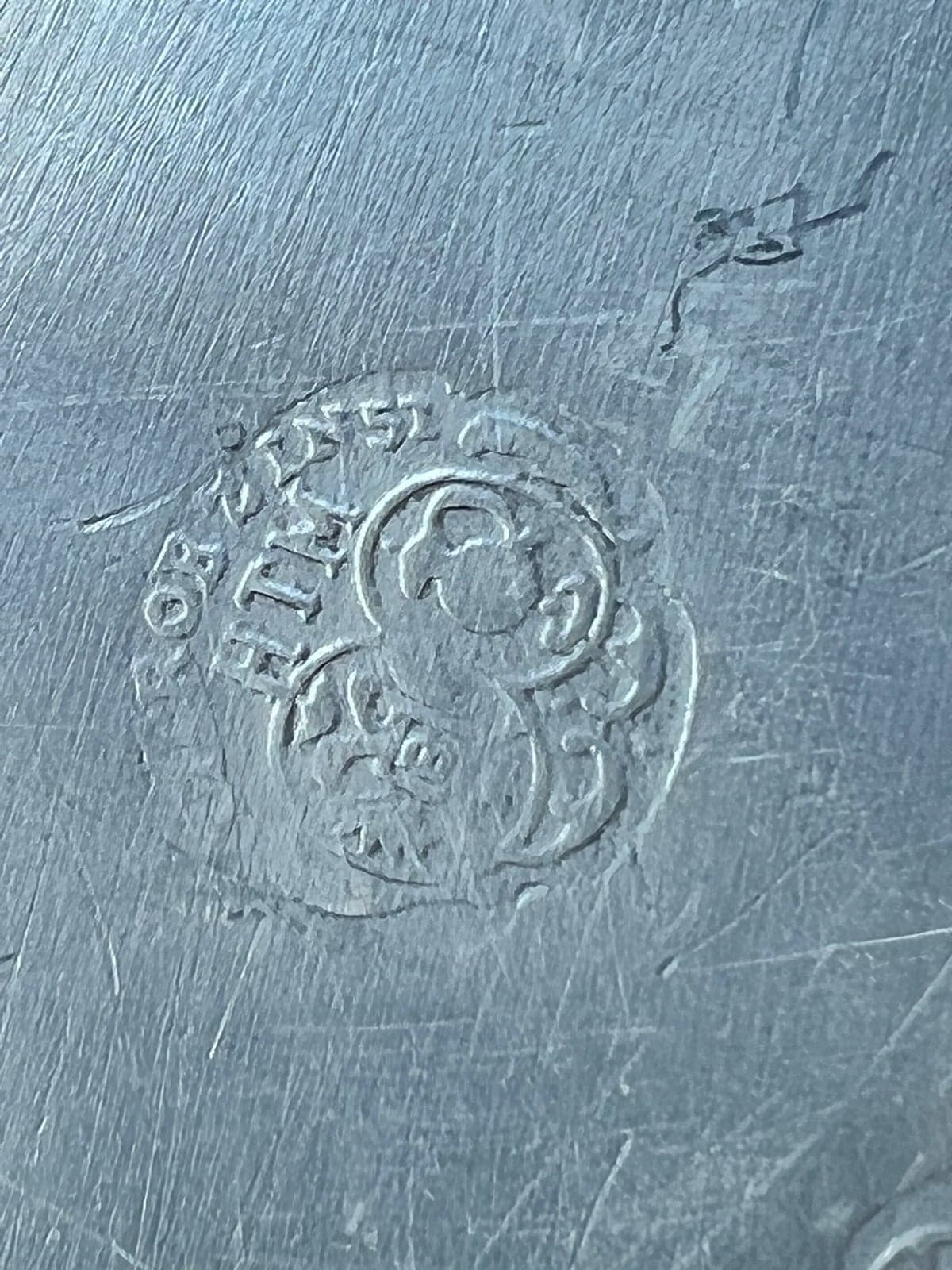 Two antique pewter German dishes - Thumbnail 6