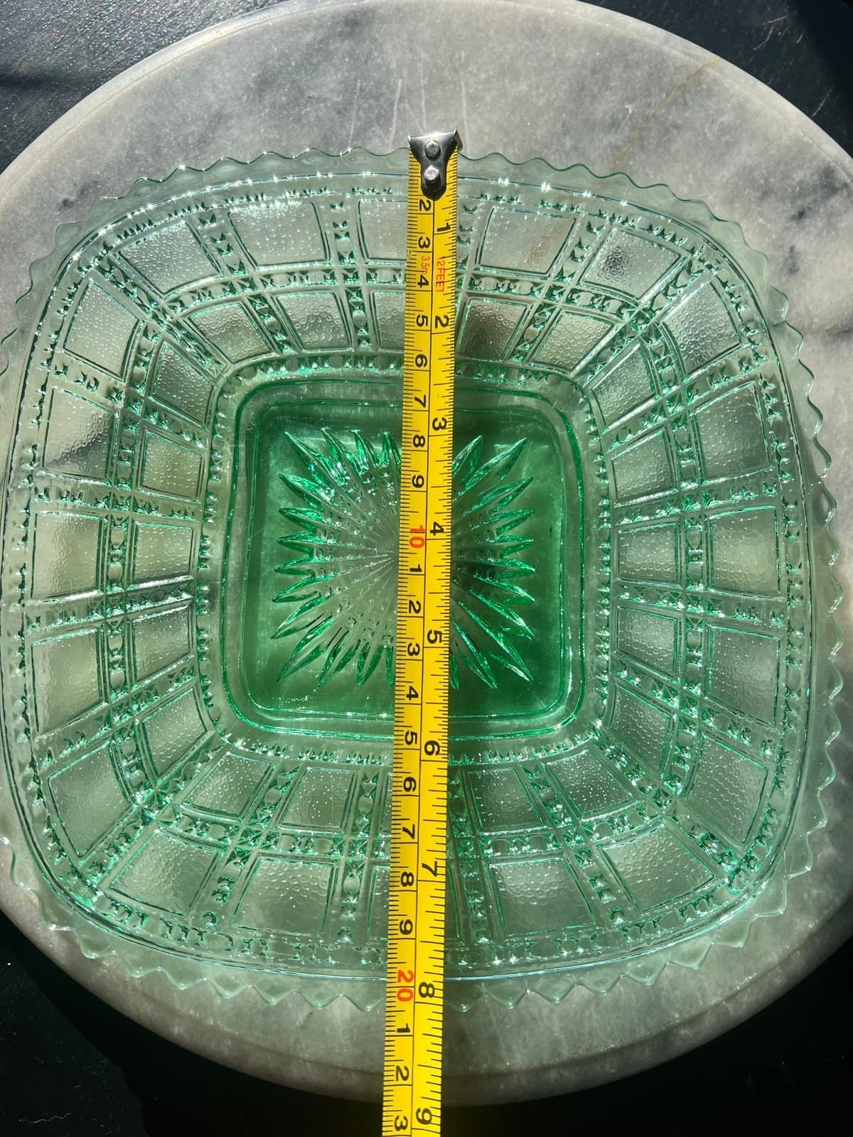 Uranium Imperial Beaded Block plate - Thumbnail 2