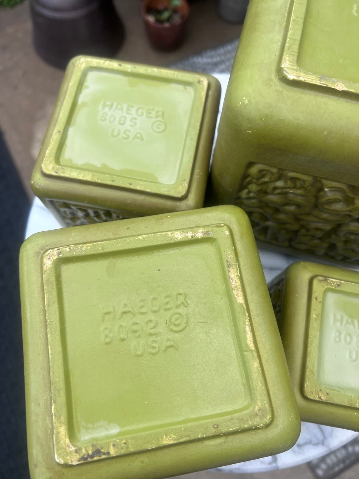 Vintage Hager Ceramic canister set - Thumbnail 9