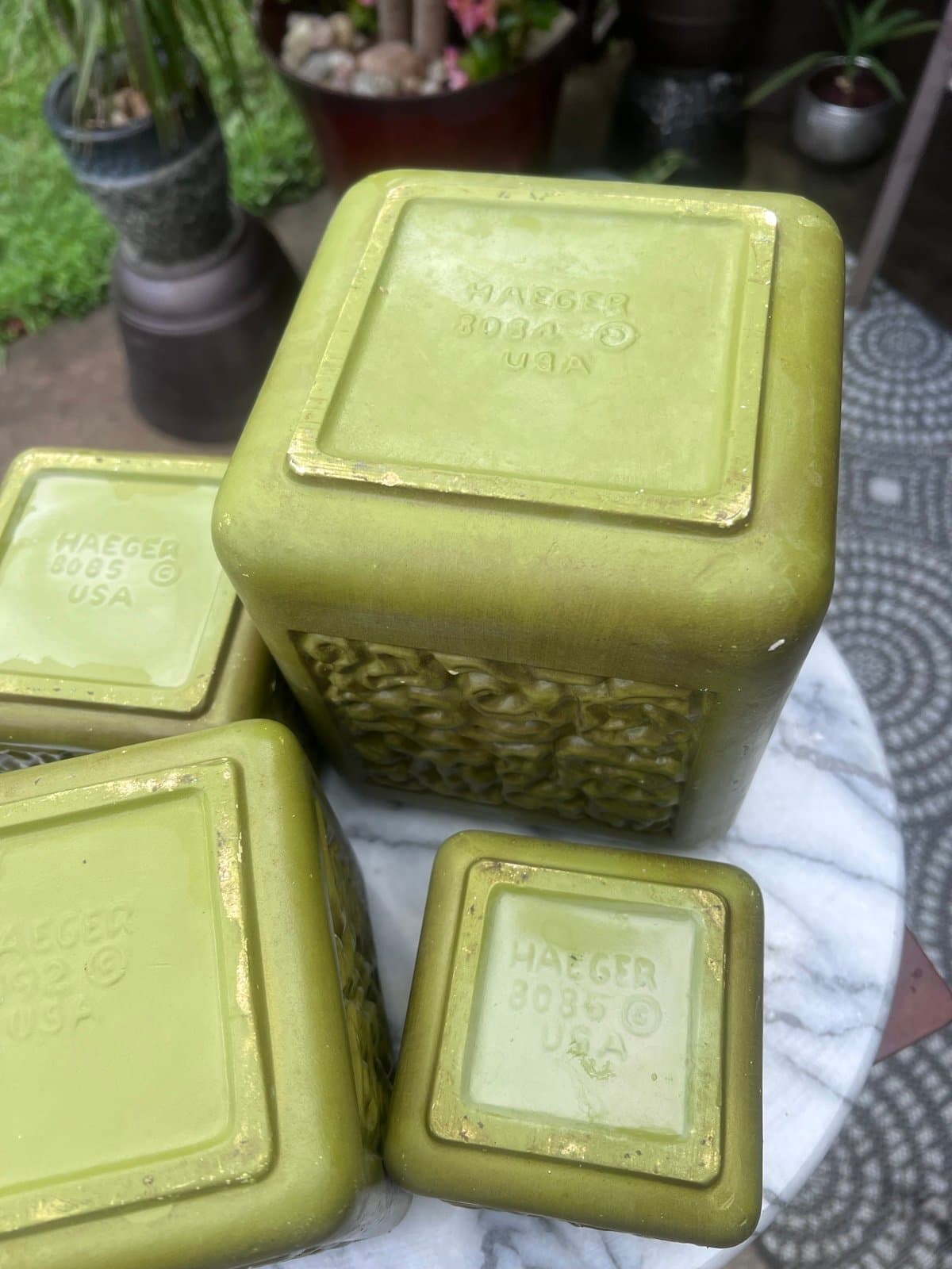Vintage Hager Ceramic canister set - Thumbnail 10
