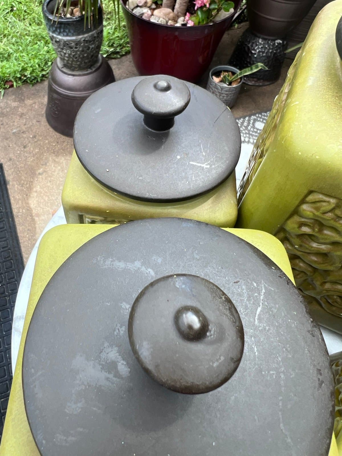 Vintage Hager Ceramic canister set - Thumbnail 3