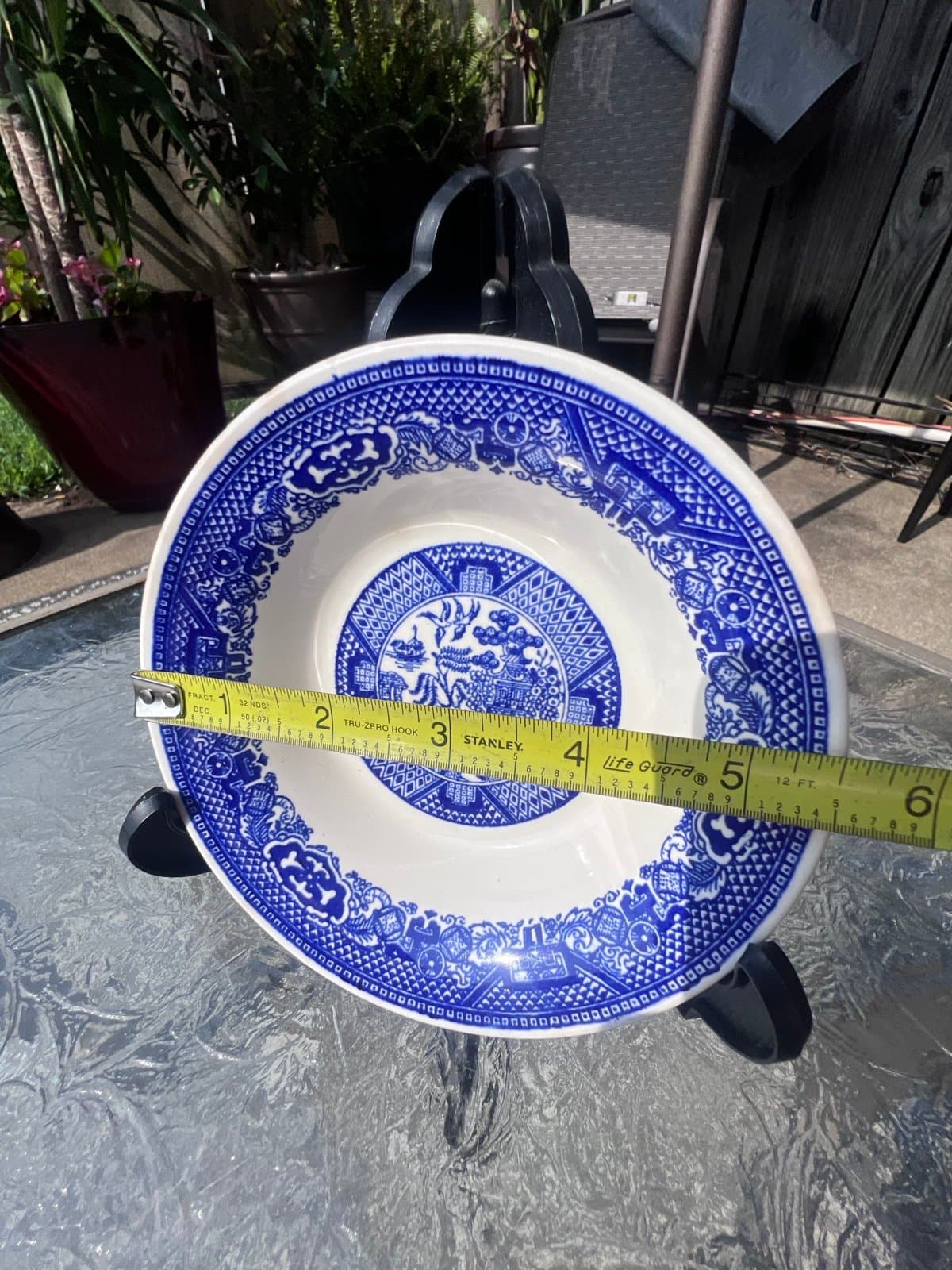 Blue willow ware 6” bowl - Thumbnail 2