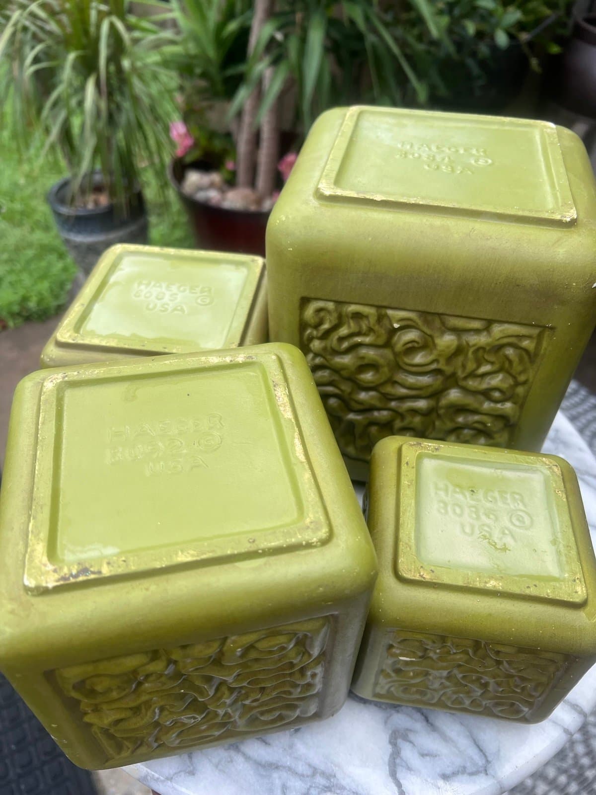 Vintage Hager Ceramic canister set - Thumbnail 12
