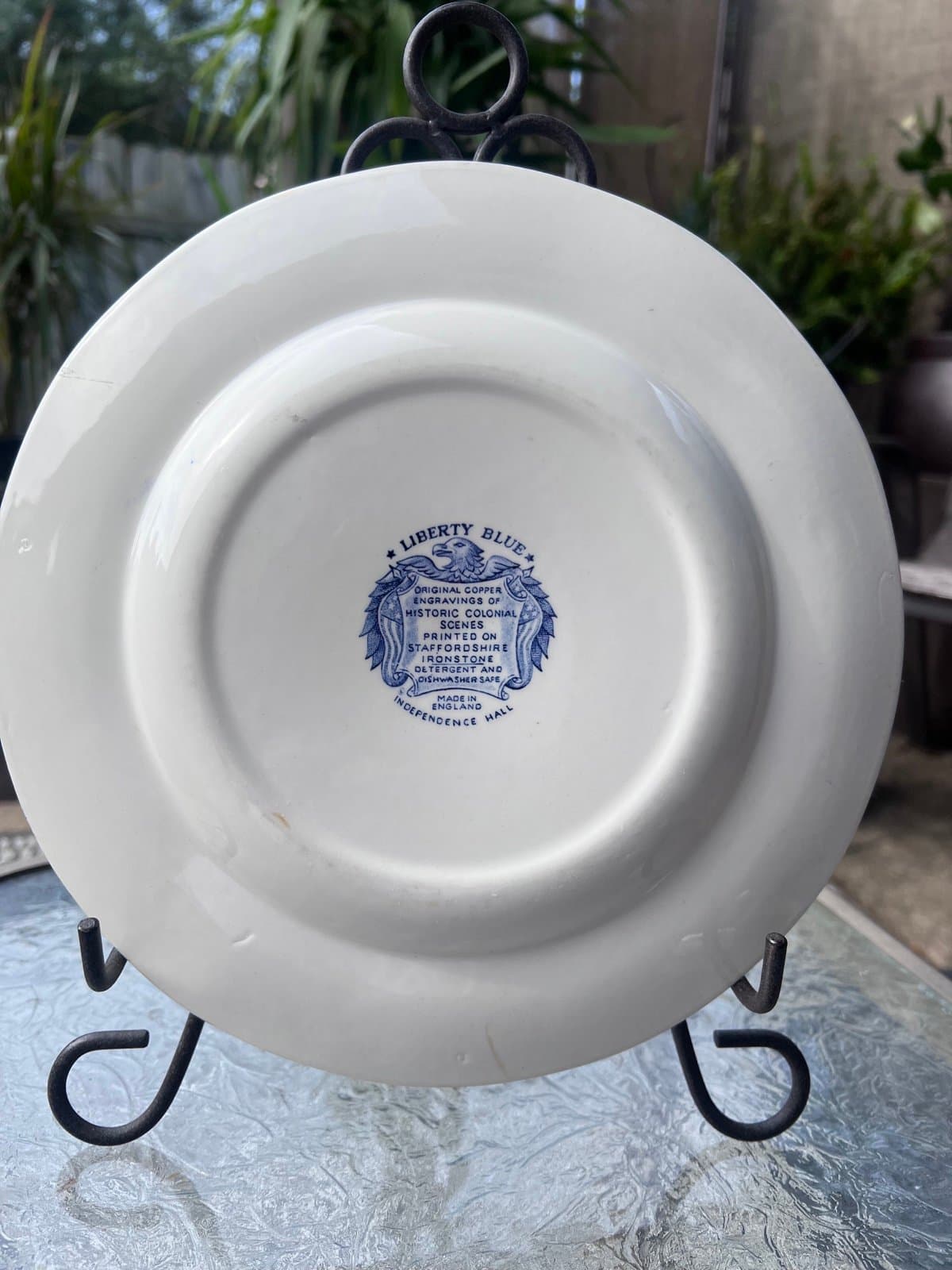 “Liberty blue” ironstone dinner plate - Thumbnail 3