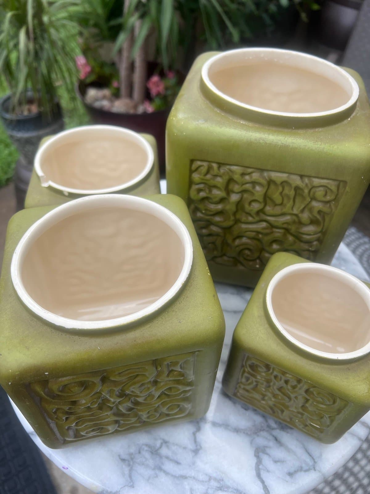 Vintage Hager Ceramic canister set - Thumbnail 7