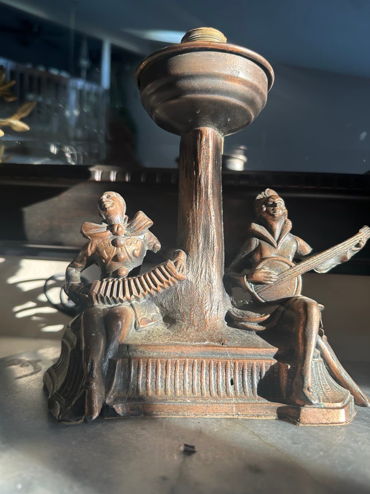 1930’s copper art deco (working) lamp