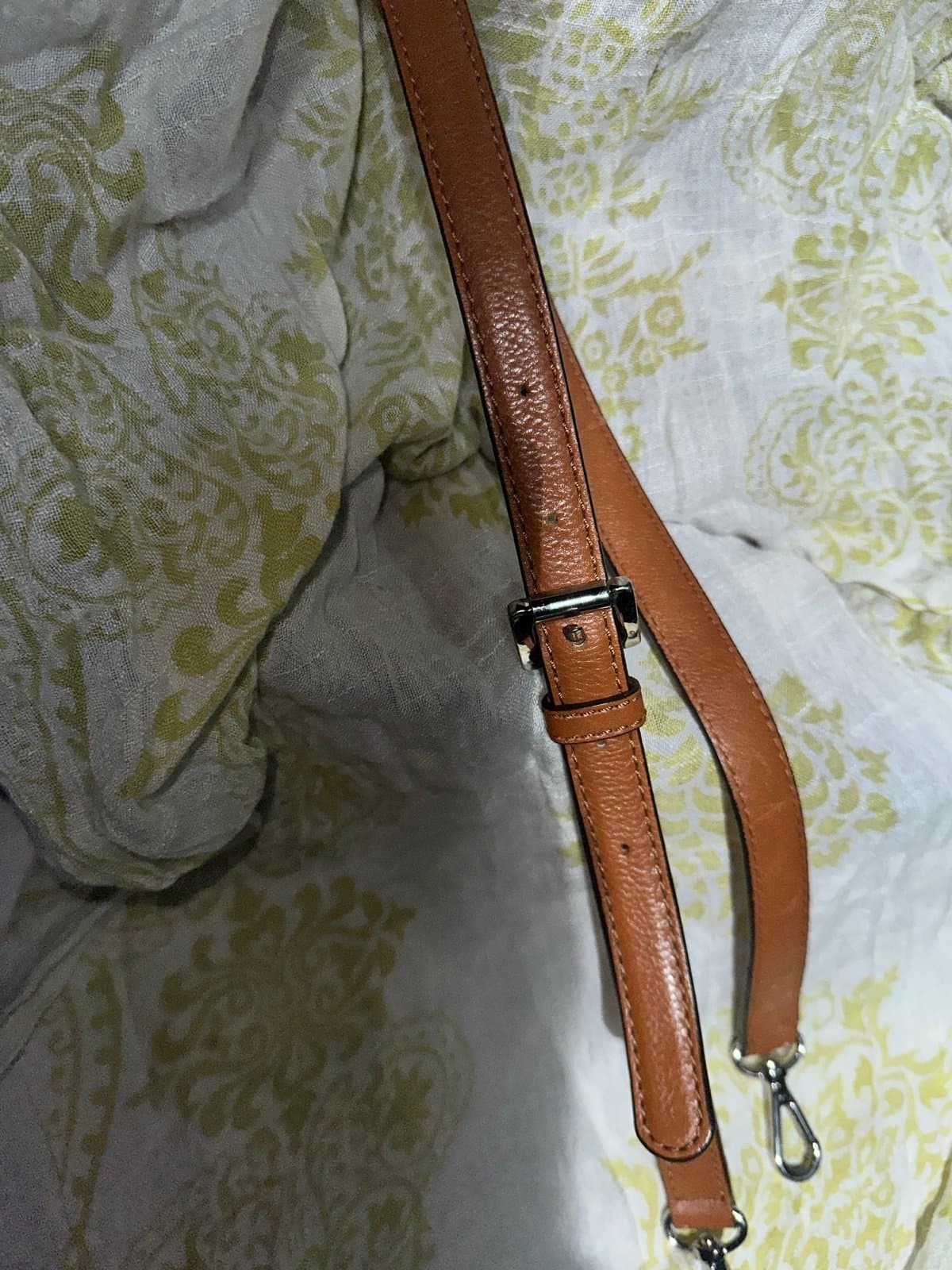 Michael Kors tan leather purse strap - Thumbnail 8