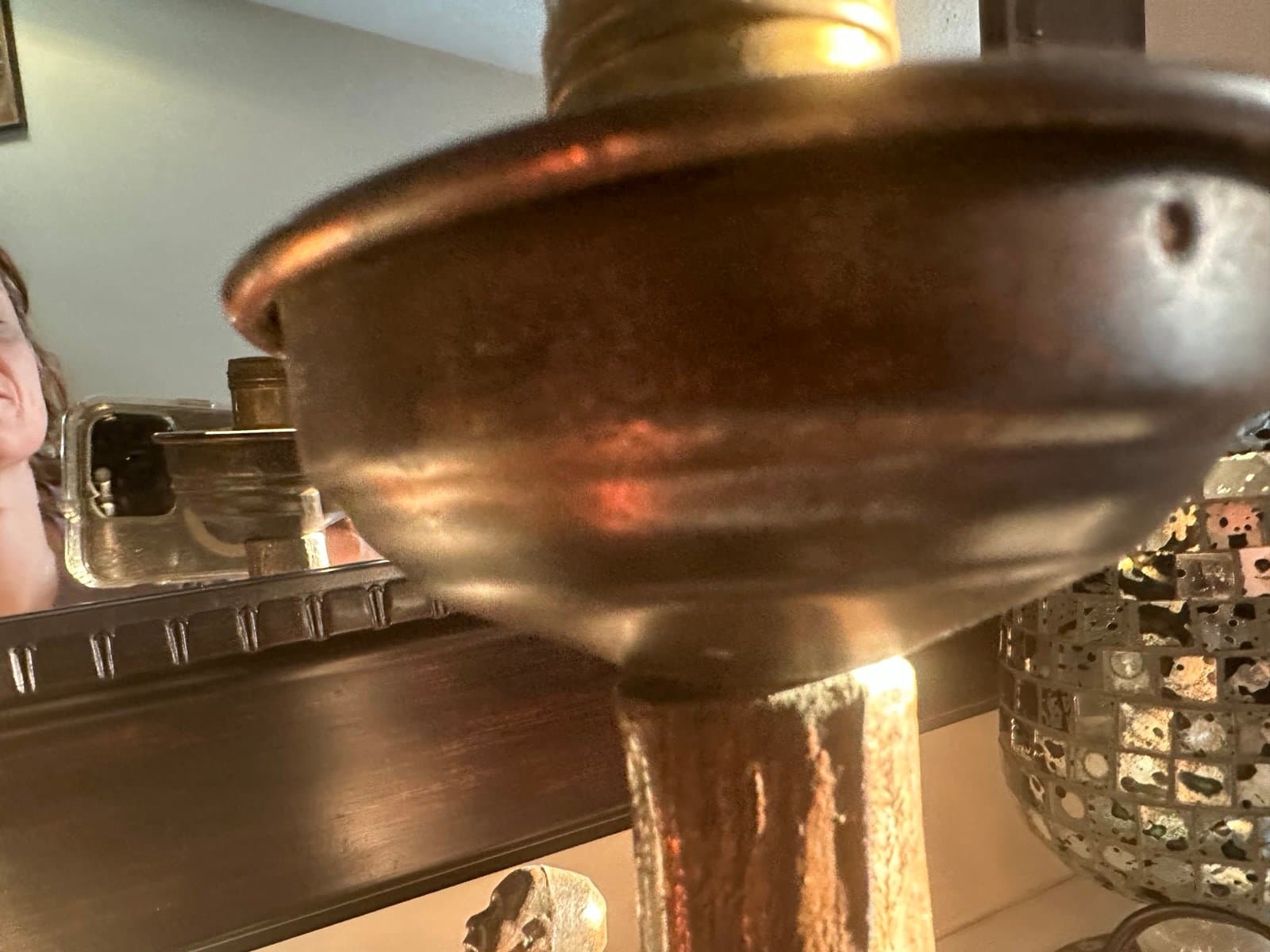 1930’s copper art deco (working) lamp - Thumbnail 8