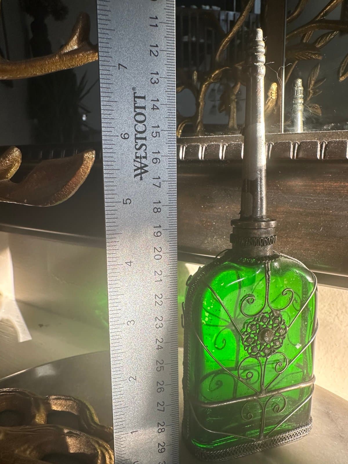 2 glass antique perfume bottles - Thumbnail 11