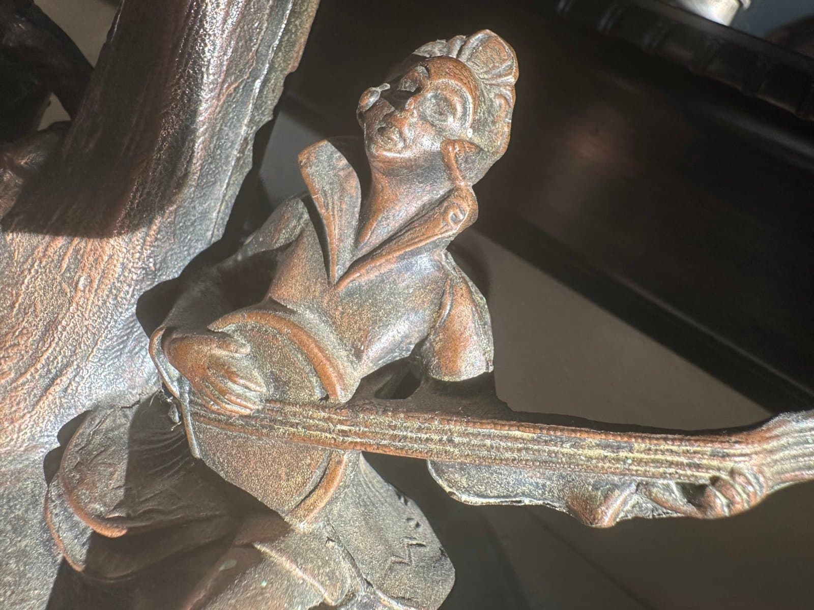 1930’s copper art deco (working) lamp - Thumbnail 4
