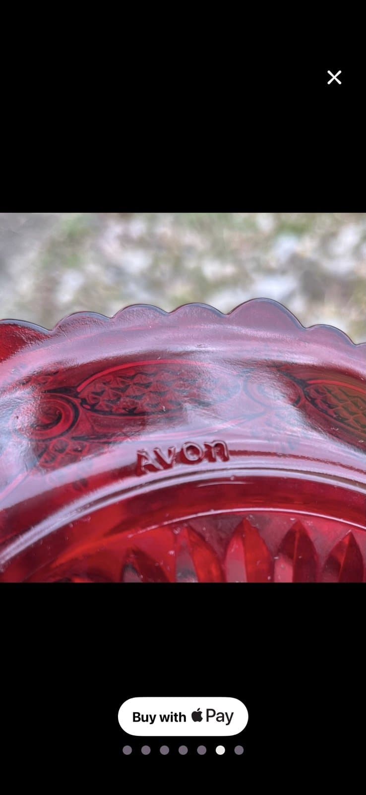 Vintage ruby avon salad plates (8) - Thumbnail 6