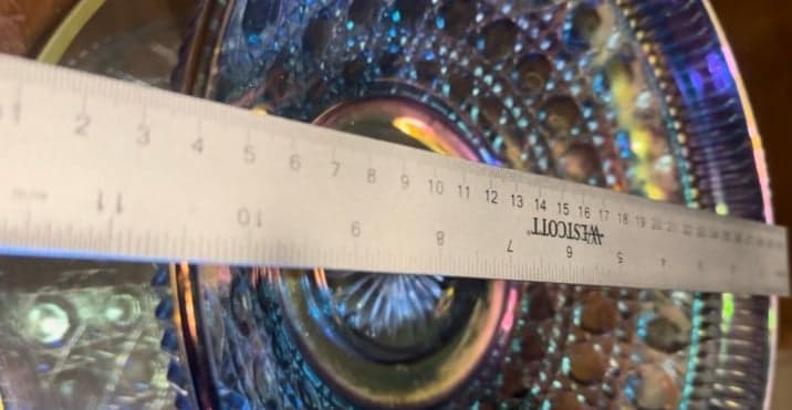Vintage Indiana Glass Windsor Blue Carnival Bowl – A Depression Glass Collector’ - Thumbnail 9
