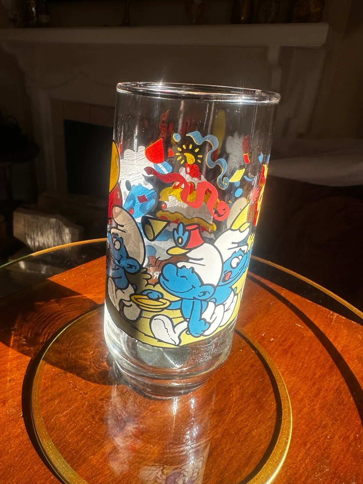 1983 baker Smurf glass - Thumbnail 2