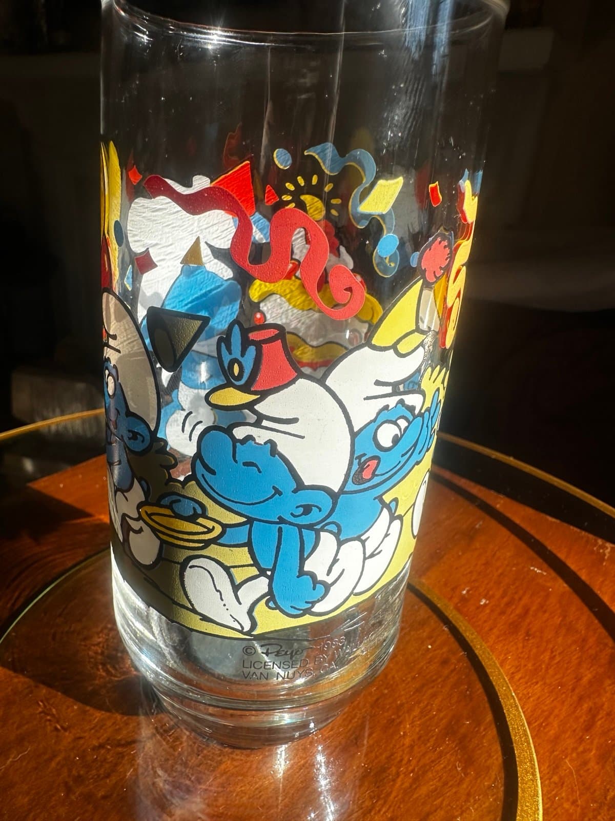1983 baker Smurf glass - Thumbnail 6