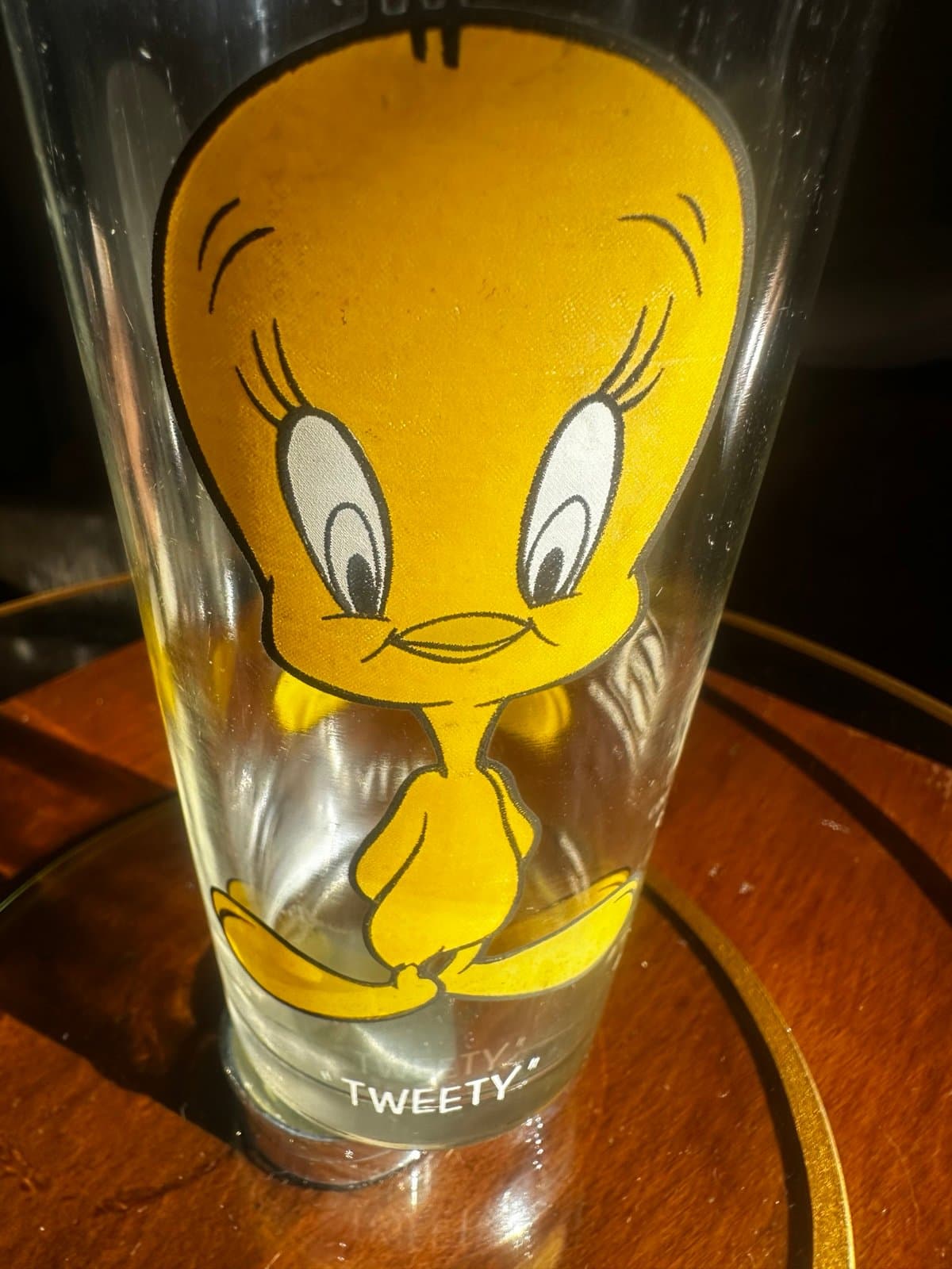 1973 Warner Bros. Looney Tunes Tweety Bird Pepsi Collector Series glass - Thumbnail 2