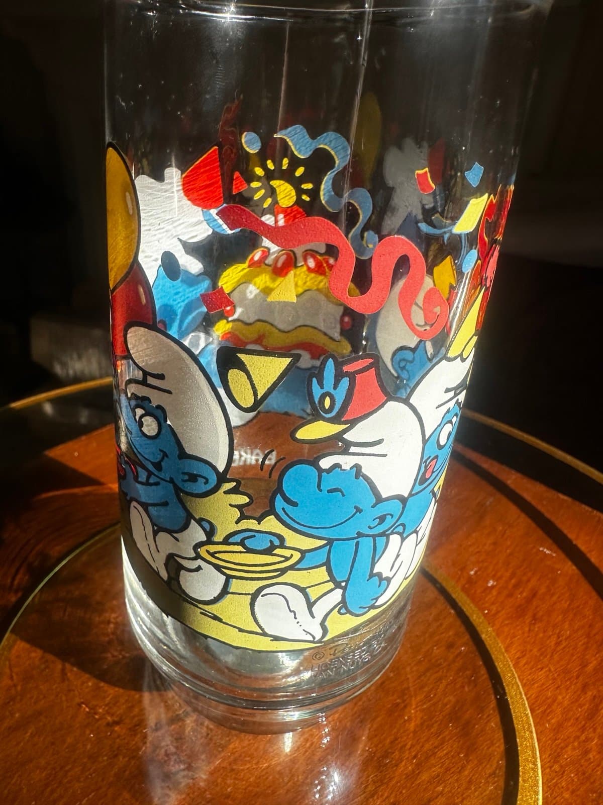 1983 baker Smurf glass - Thumbnail 5