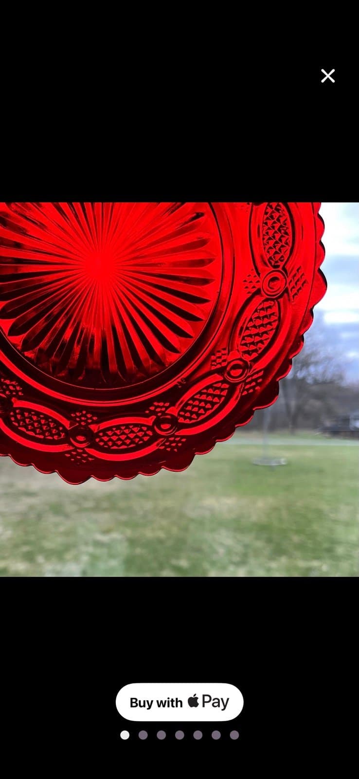 Vintage ruby avon salad plates (8) - Thumbnail 3
