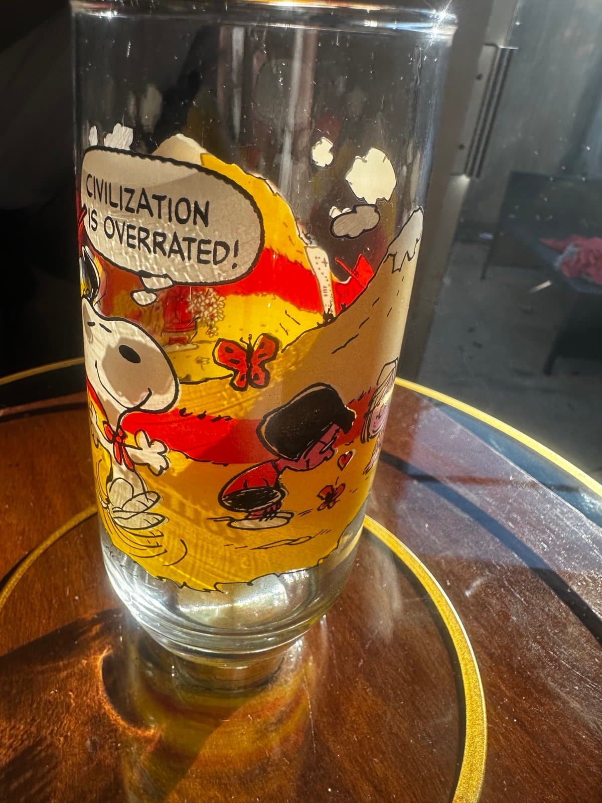 1971 collectors snoopy glass - Thumbnail 5