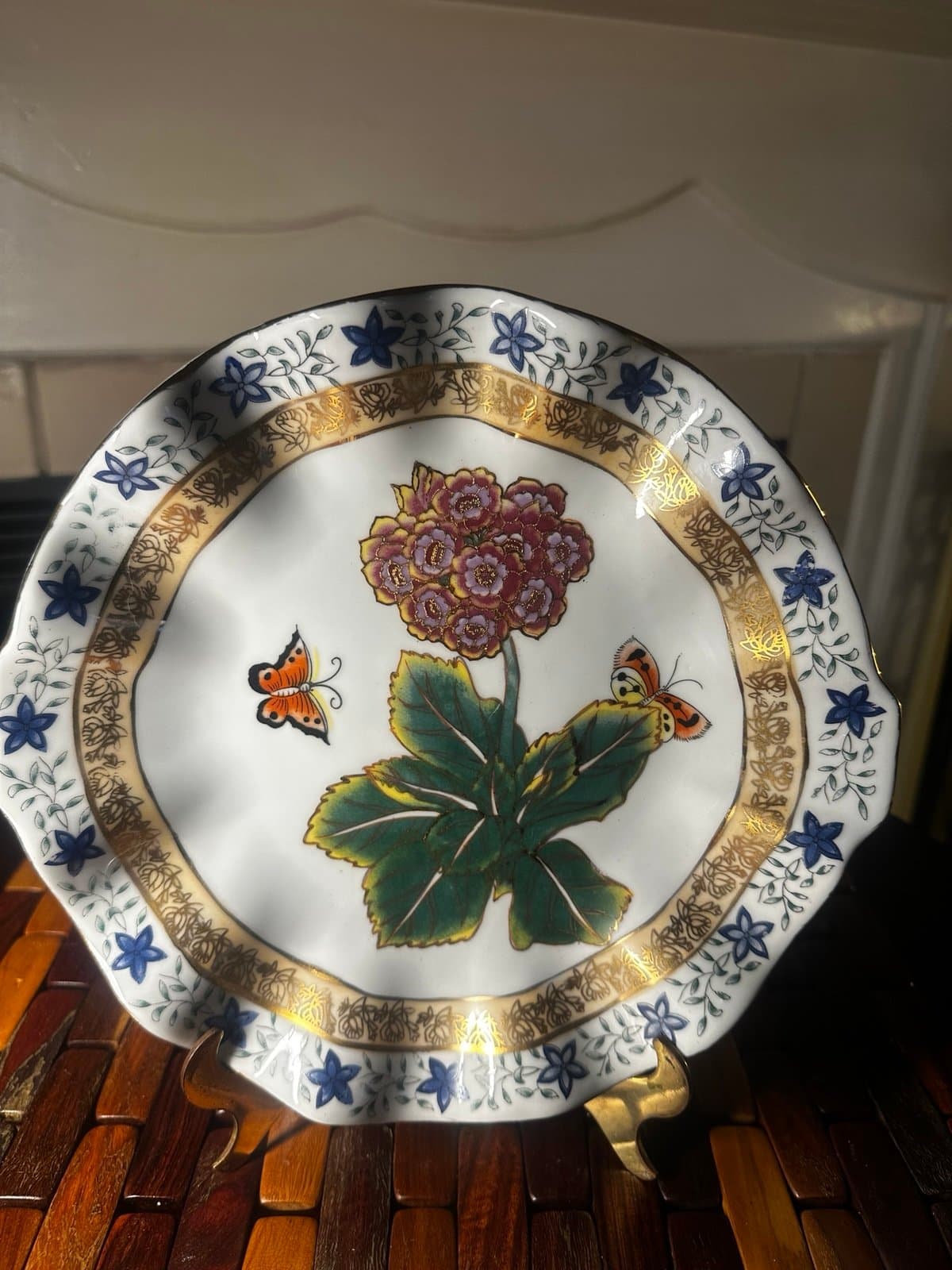 Hand painted vintage plate
