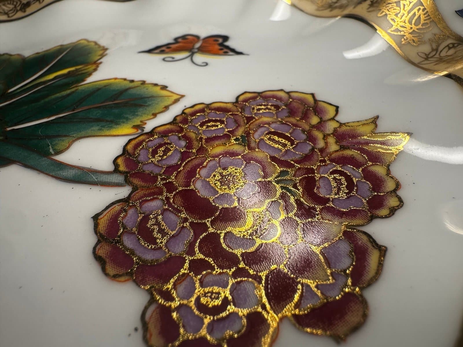 Hand painted vintage plate - Thumbnail 7