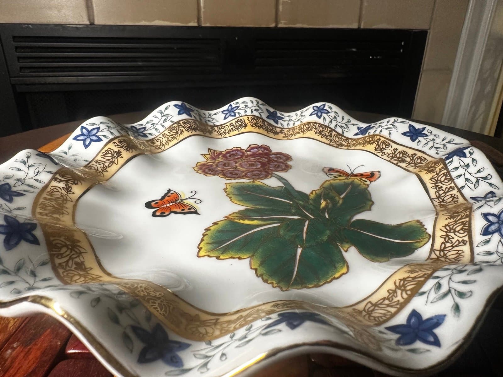Hand painted vintage plate - Thumbnail 6