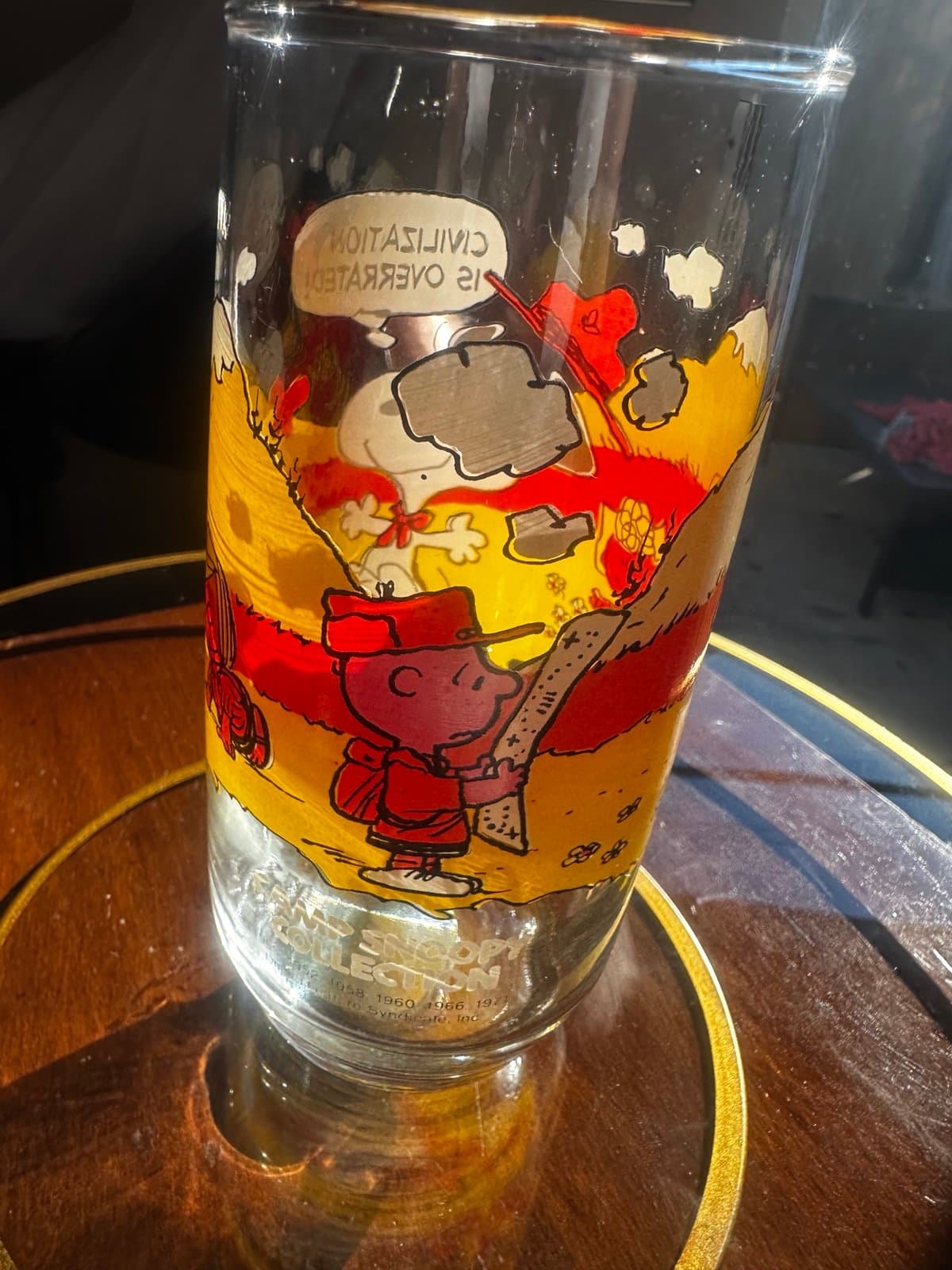 1971 collectors snoopy glass - Thumbnail 3