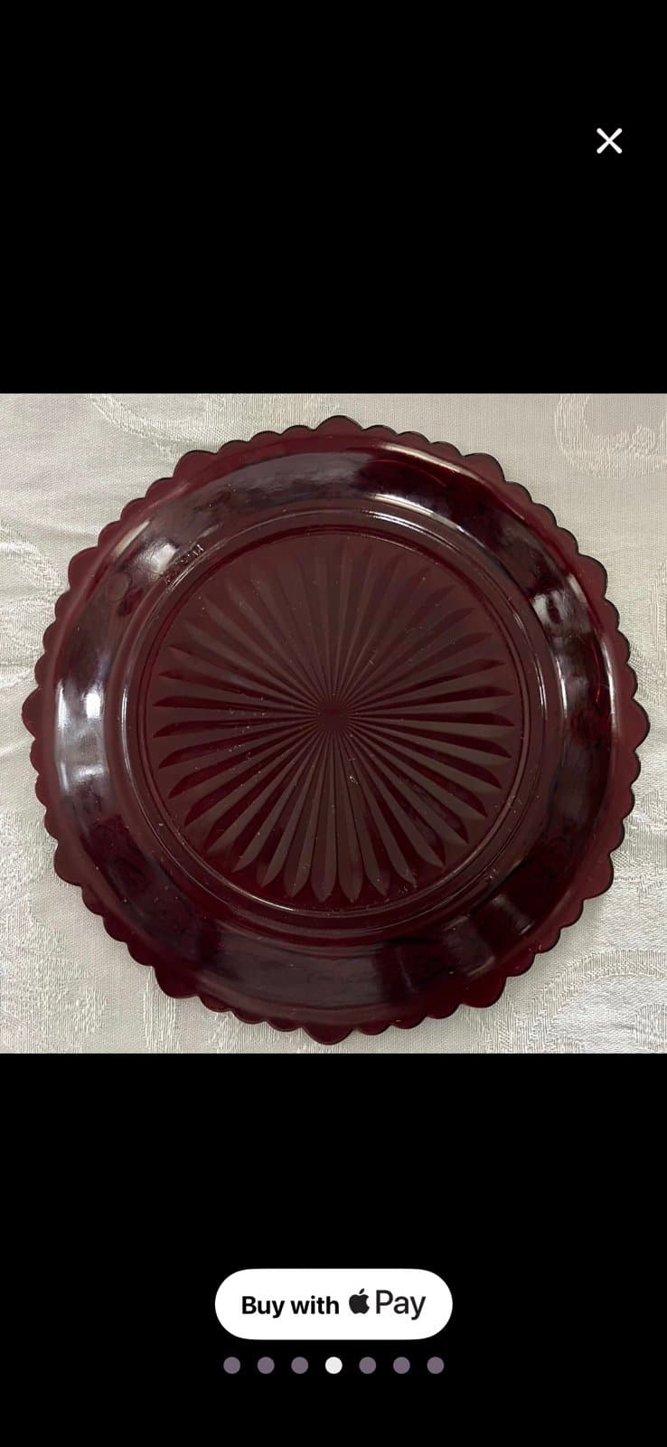 Vintage ruby avon salad plates (8) - Thumbnail 5