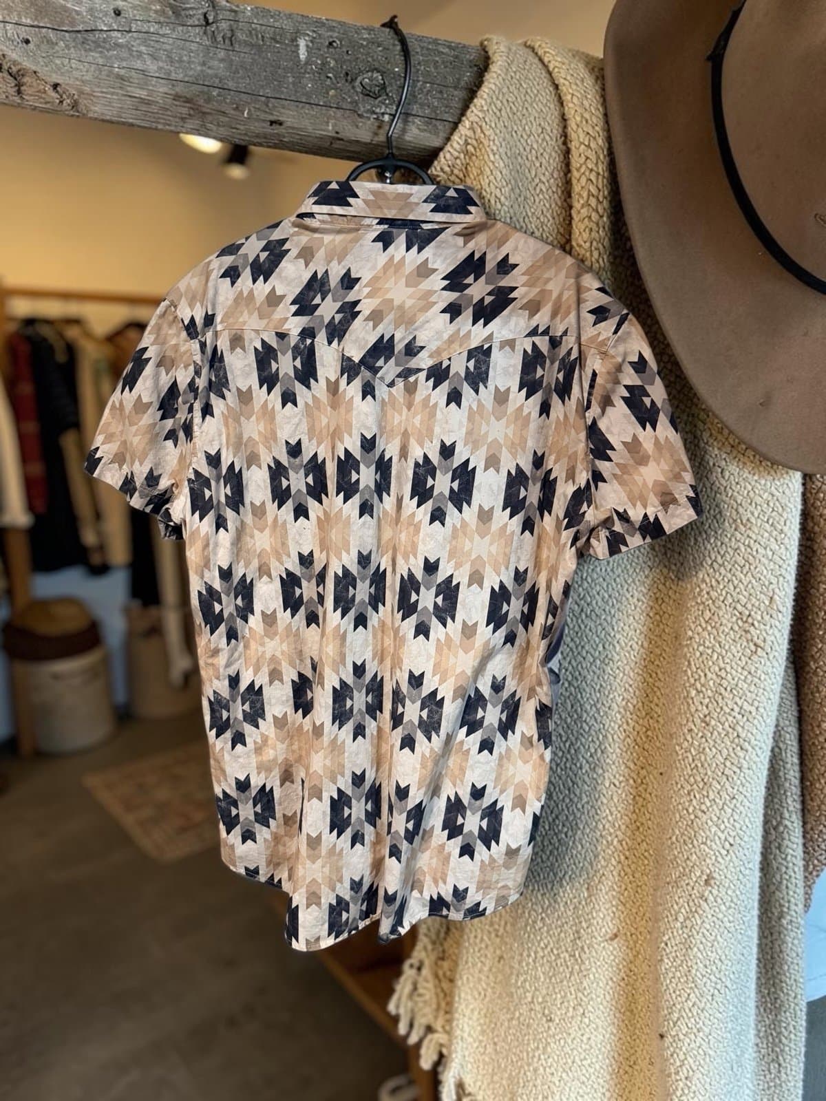 Check out this XL, Rock and Roll Denim, Aztec , snap shirt! - Thumbnail 3