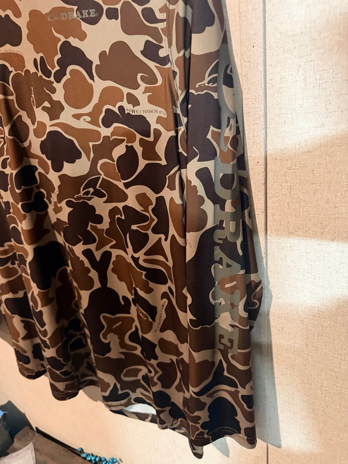 Drake Alabama old school camo performance hoodie - Thumbnail 5
