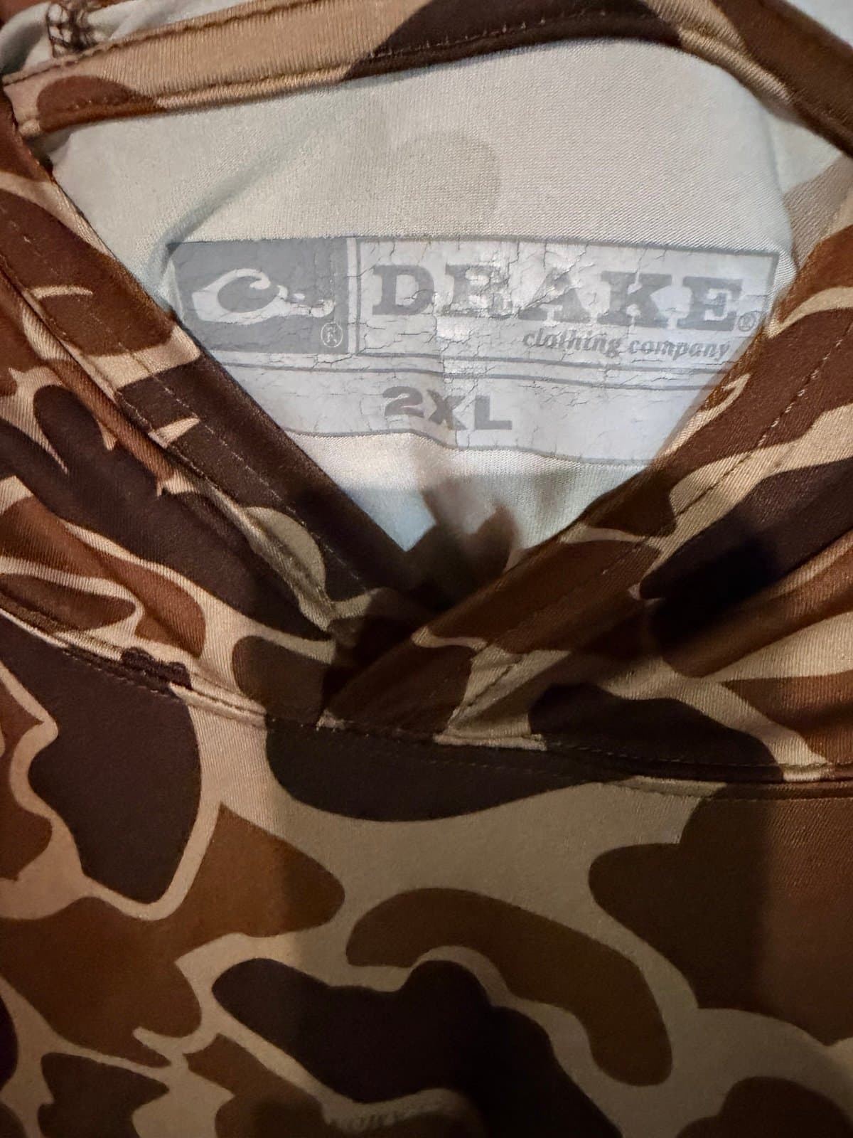 Drake Alabama old school camo performance hoodie - Thumbnail 3