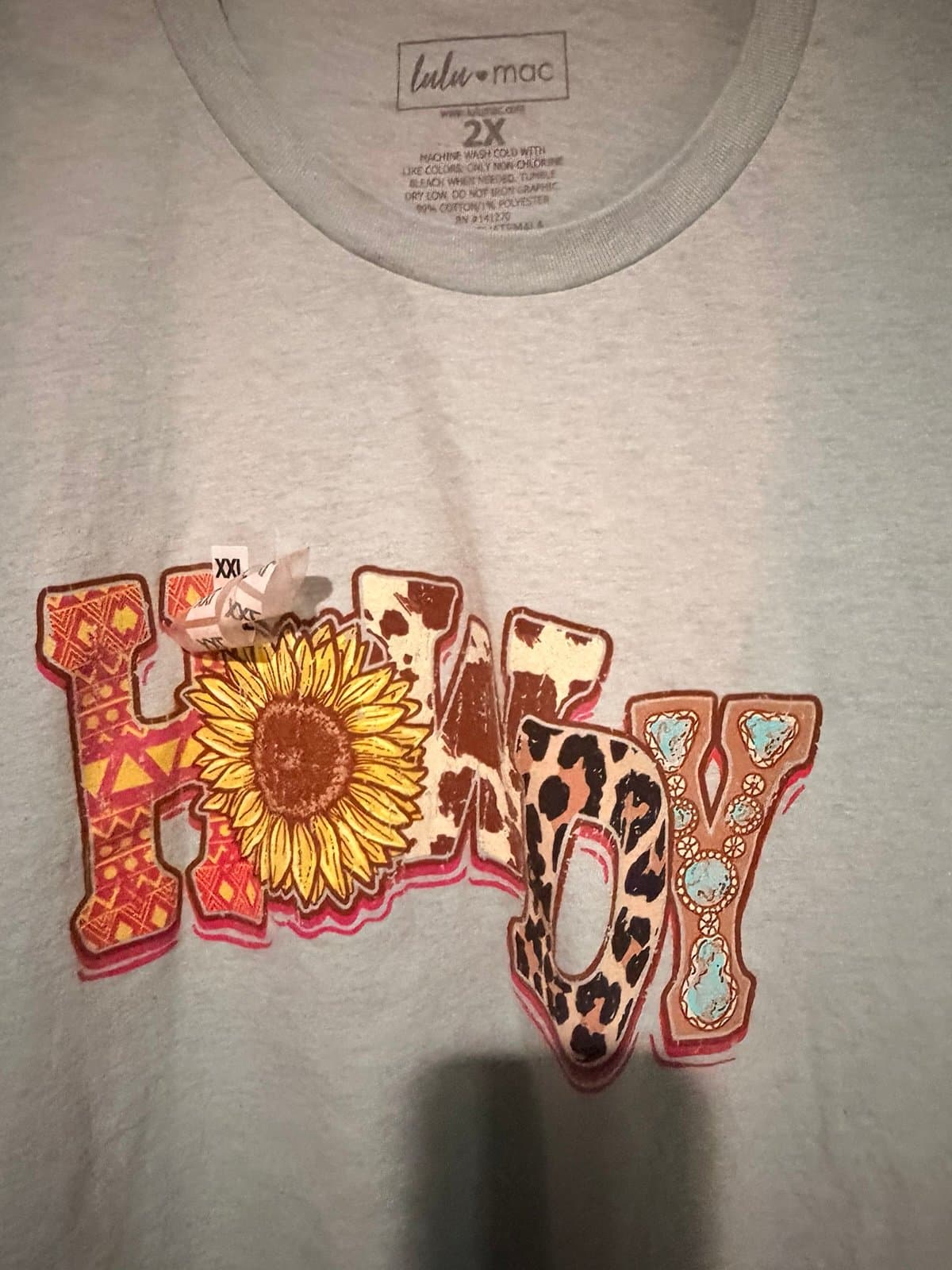Lulu Mac “howdy” size 2x, brand new! - Thumbnail 4
