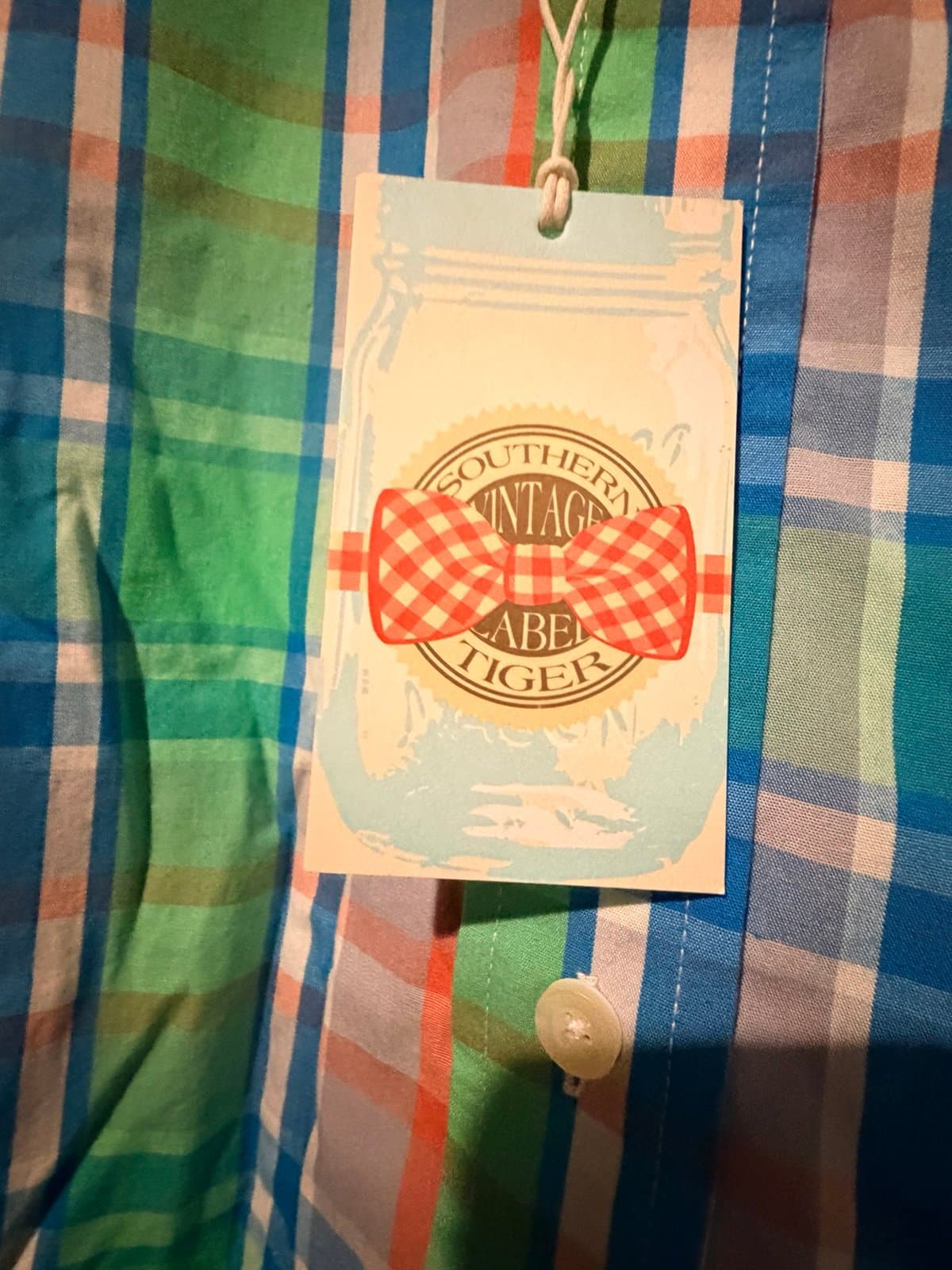 Southern tigers button down short sleeve sz xl - Thumbnail 3