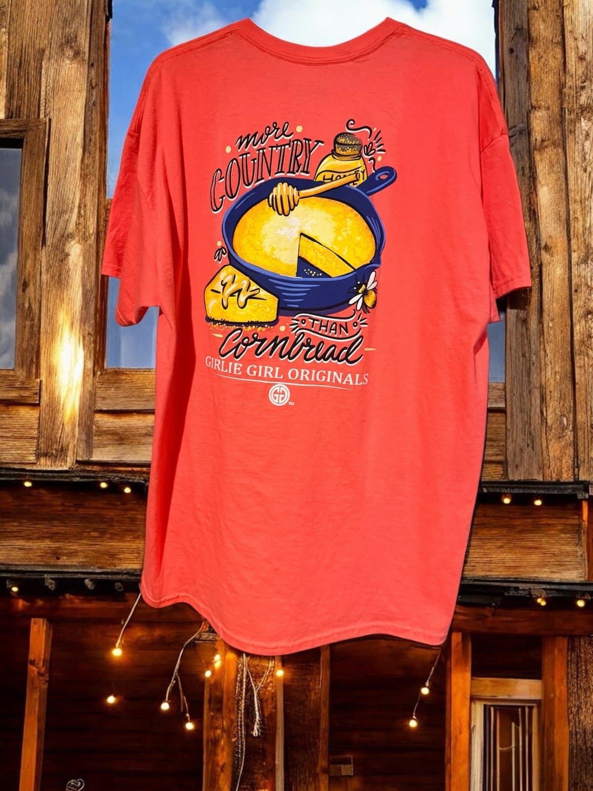 New Girlie Girl Originals "More country than cornbread" tee sz. Xl - Thumbnail 2